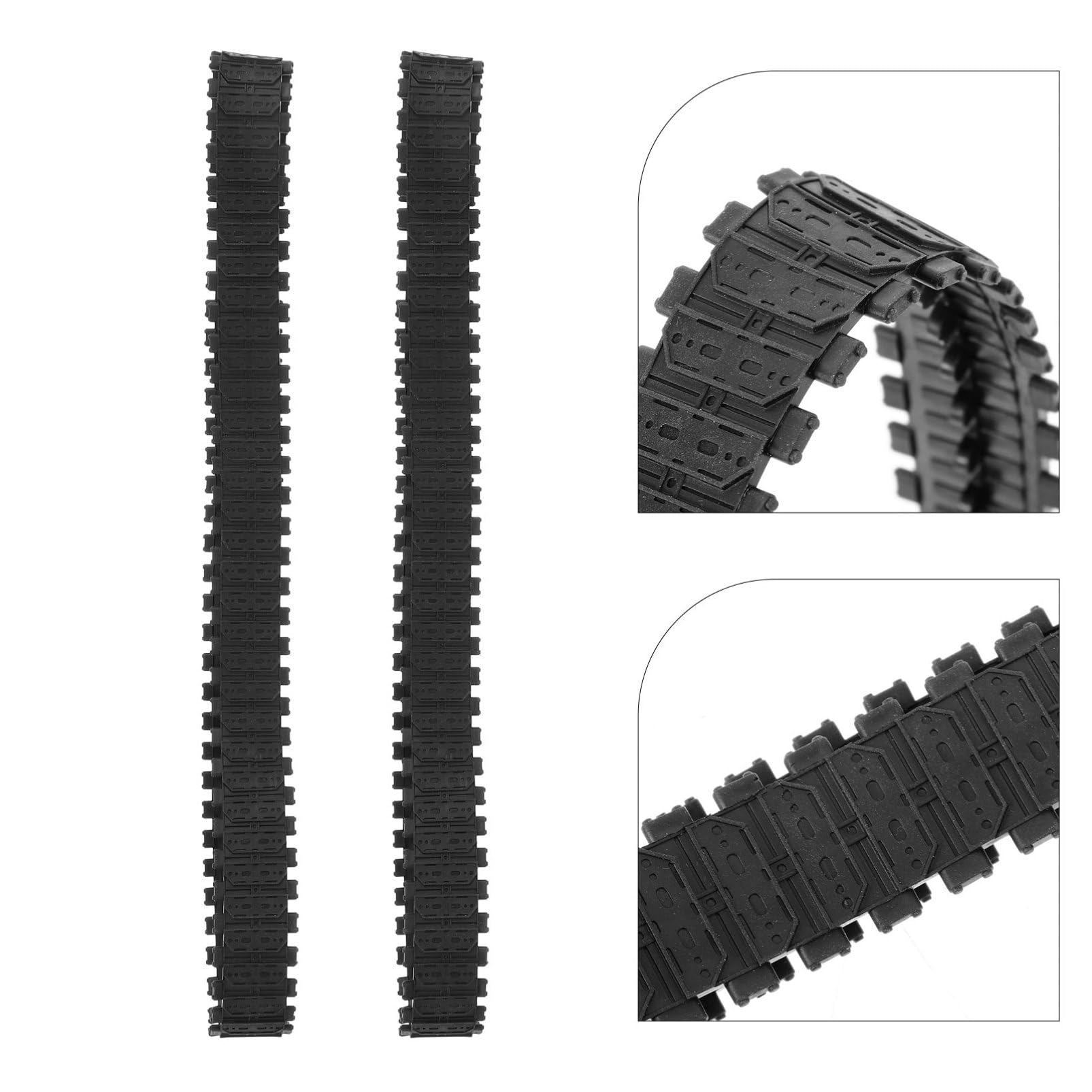 ERINGOGO Rubber Tank Tracks DIY Track Replacement for Tank 66cm Diameter 2.5cm Width