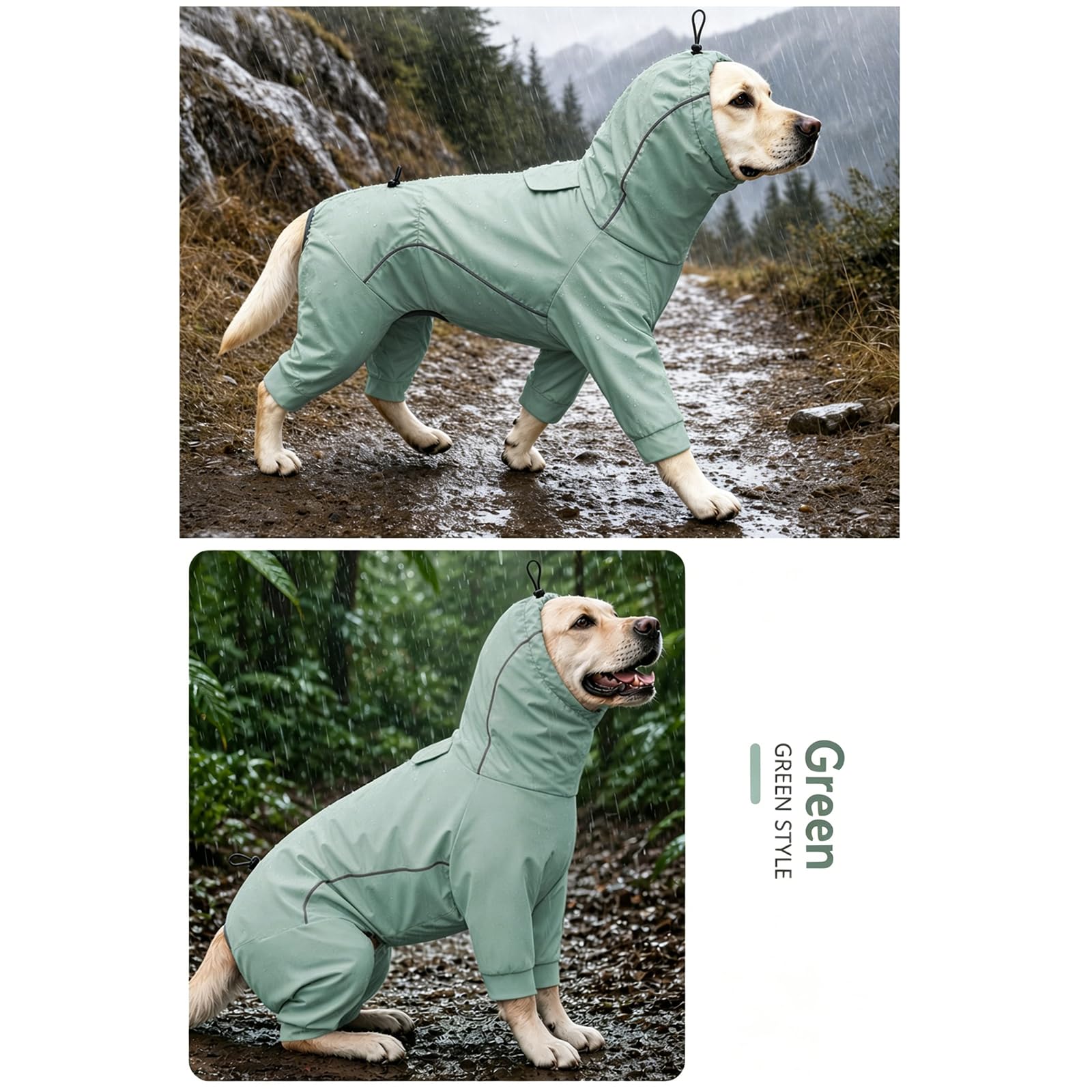 Chaleco Exterior para Perros con tecnología Que Absorbe la Humedad Detalles Reflectantes Ropa antimosquitos para Perros para Paseos nocturnos Seguros Camisa Rapiddry