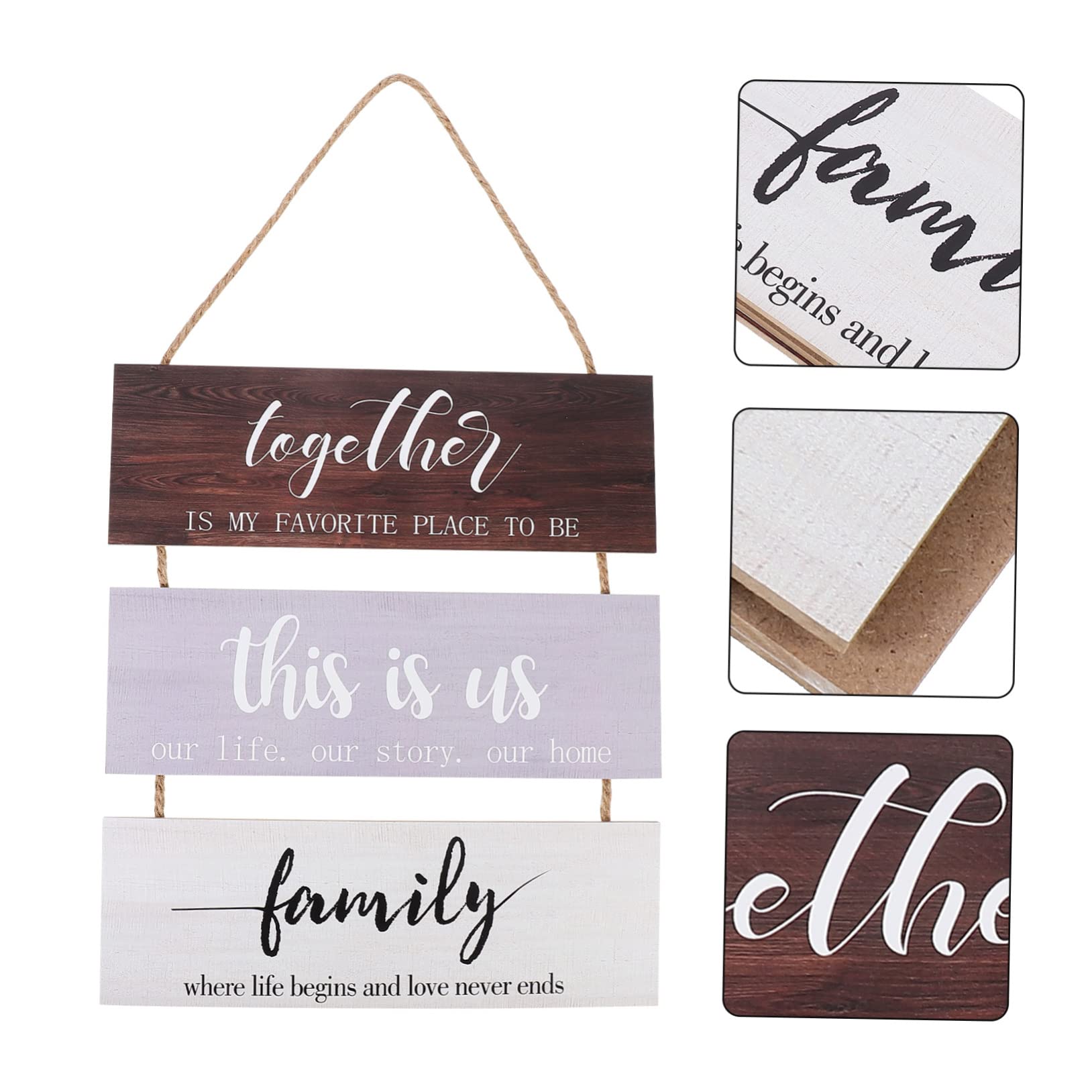 Unomor Alphabet Wall Decor Wooden Letter Board Wall Hanging Board Letter Sign Front Door Decor