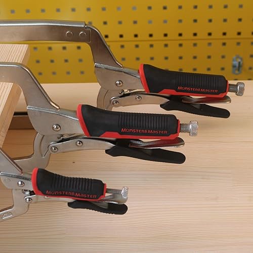 Miniatura 9 de Monster & Master Alicates de bloqueo con abrazadera en C de 18 pulgadas con almohadillas giratorias, 2 piezas, MM-CP-007x2