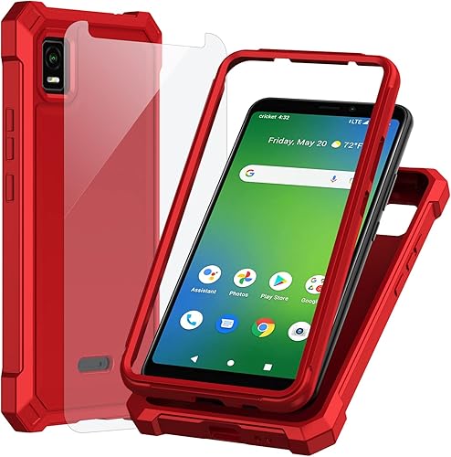 Ailiber Funda de teléfono para ATT Calypso 3 ATT Calypso 3U328AA con protector de pantalla protección de estructura de doble capa parachoques de TPU