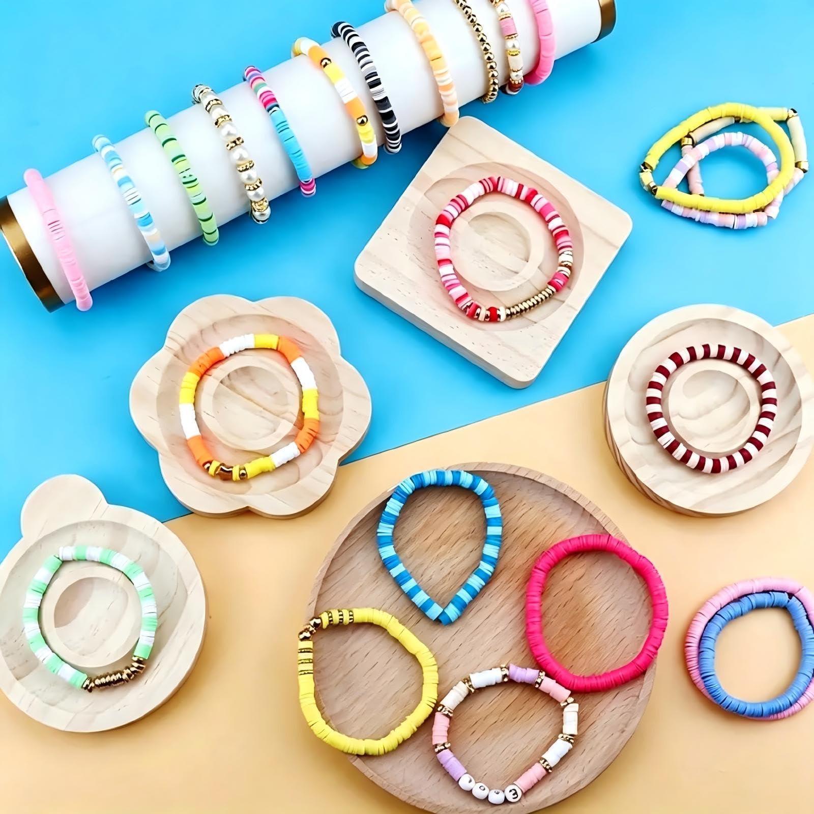 Kit Cuentas Multi-Tamaño, Cuentas Letras para Pulseras de Amistad DIY