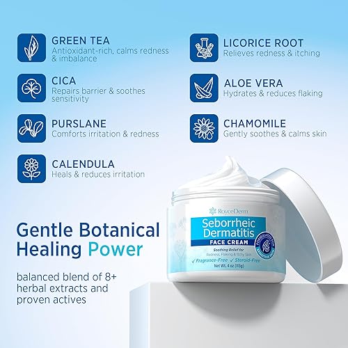 Miniatura 5 de Roycederm Champú para la psoriasis, champú para dermatitis seborreica, acondicionador, crema de tratamiento y crema facial