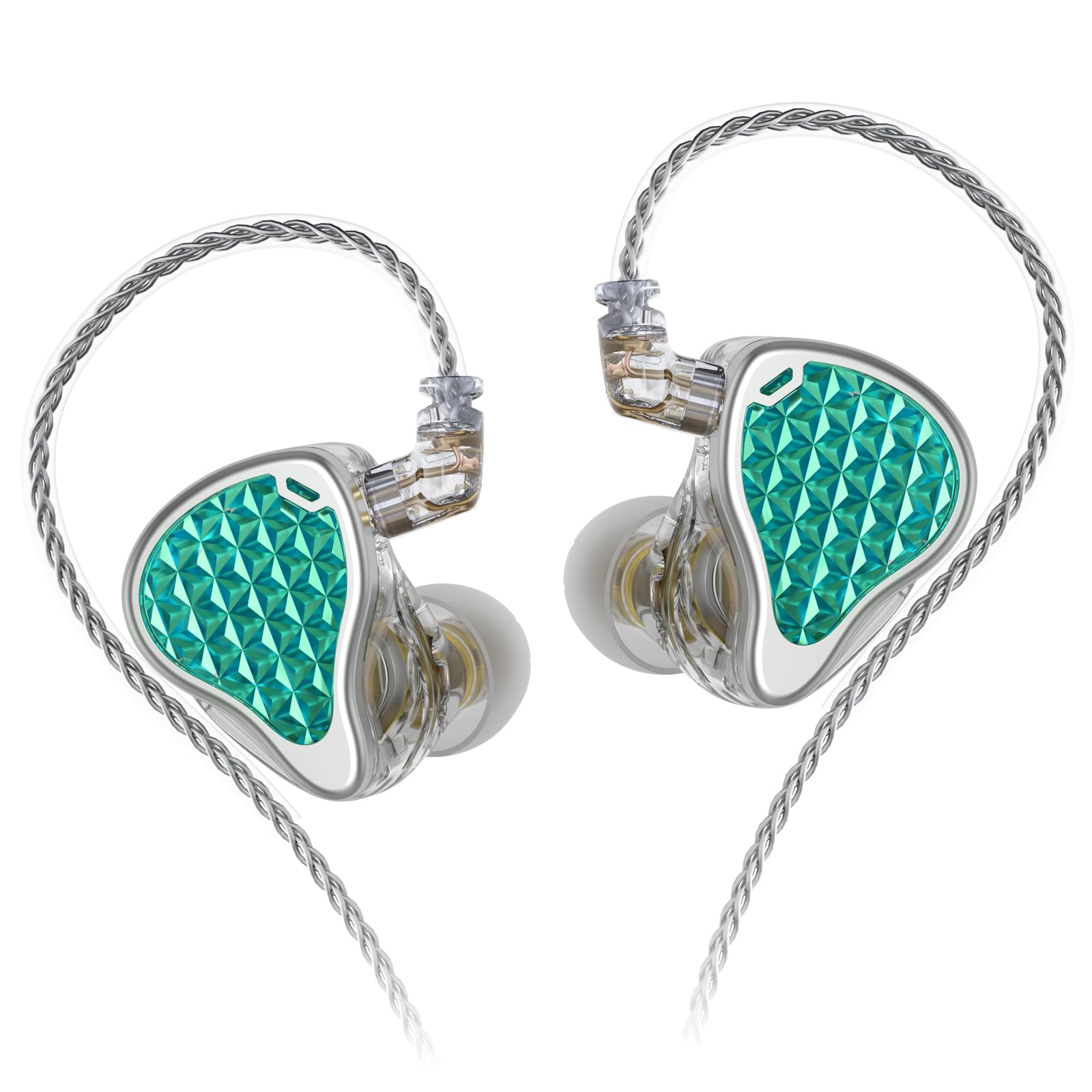 KZA COUSTICS KZ ZAS Pro In Ear Monitor, 1DD+7BA Hybird Kopfhörer