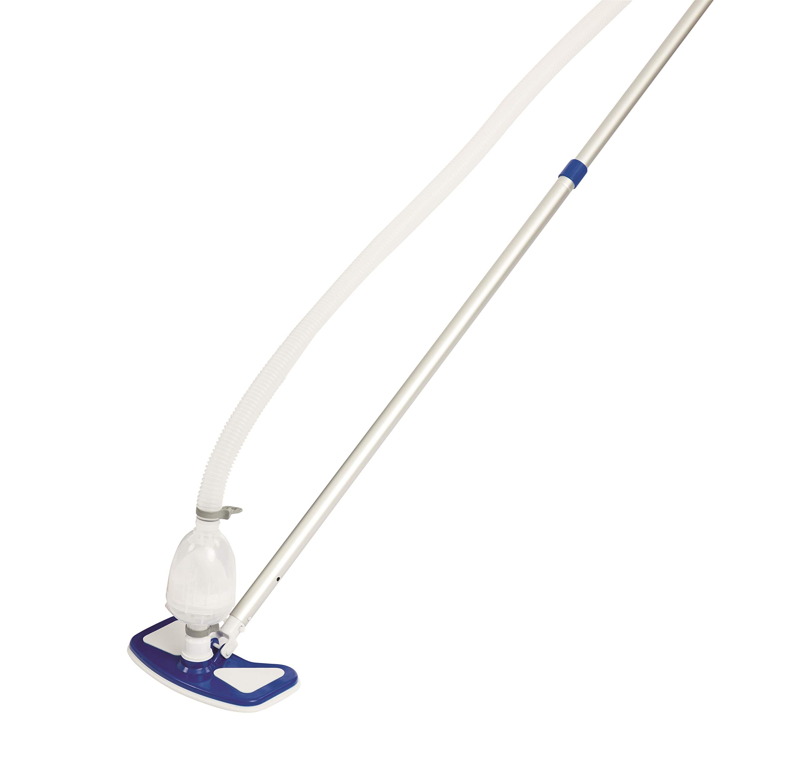 Bestway 58237 Kit d'entretien deluxe avec Skimmer de Surface, Tête de Balai Aspirateur, Tuyau 7,5 M et Épuisette