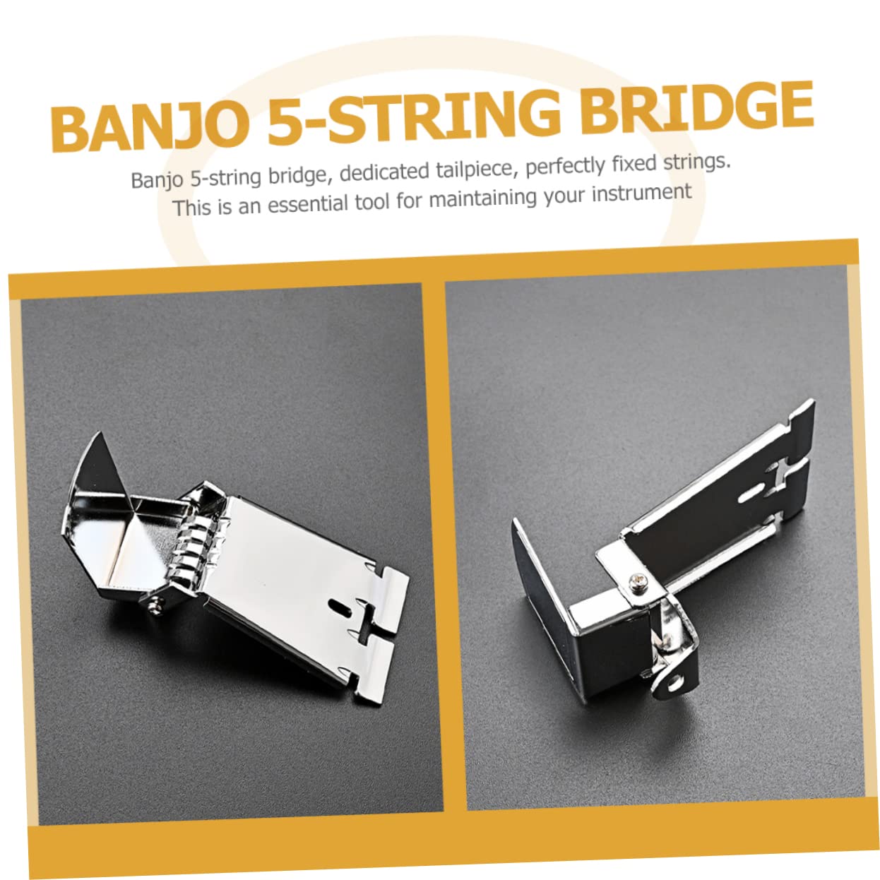 4stücke Saitige Banjo Saitenhalter Aus Hochwertigem Metall Chromfarbener Banjo Tailpiece Installieren Und Langlebig Für Musikliebhaber