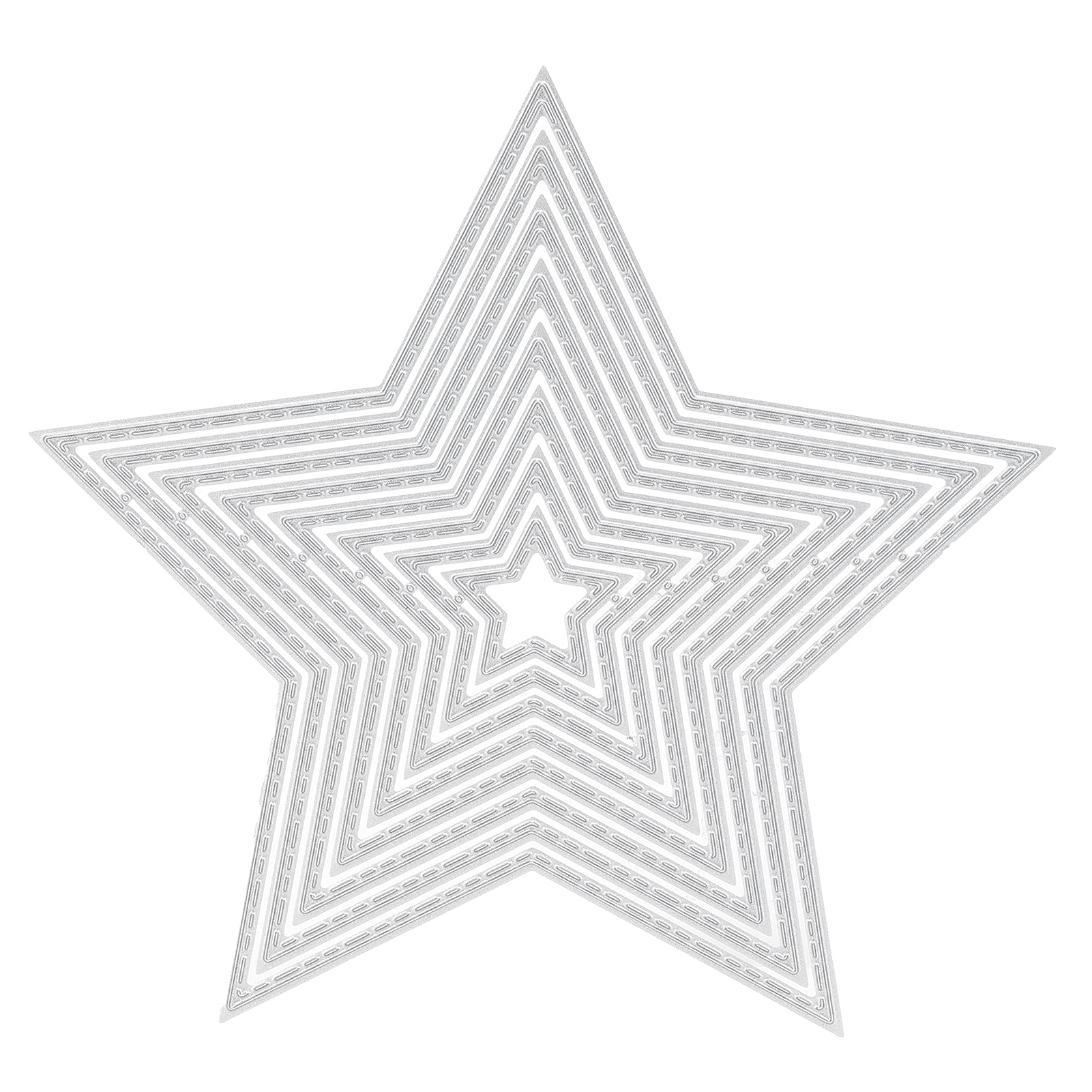 Metal Cutting Die Five‑Pointed Star Shape Emboss Stencil Album Decorative Etched Dies for DIY Craft Paper Card Making