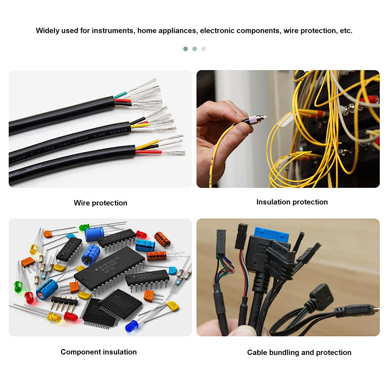 Guaina Termorestringente 1,7:1 per Isolamento Cavi-10mm Dia 10m | Riparazione Elettrica Flessibile Organizzazione Cavi