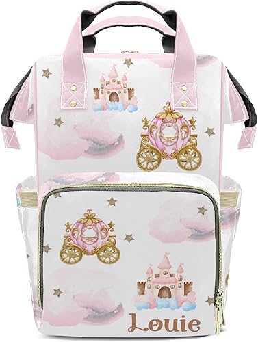 Bolsas de pañales personalizadas de gran capacidad, mochila con nombre personalizado de abeja de miel, bolsa de pañales casual, regalos, design 12, disponible en Yaxa El Salvador