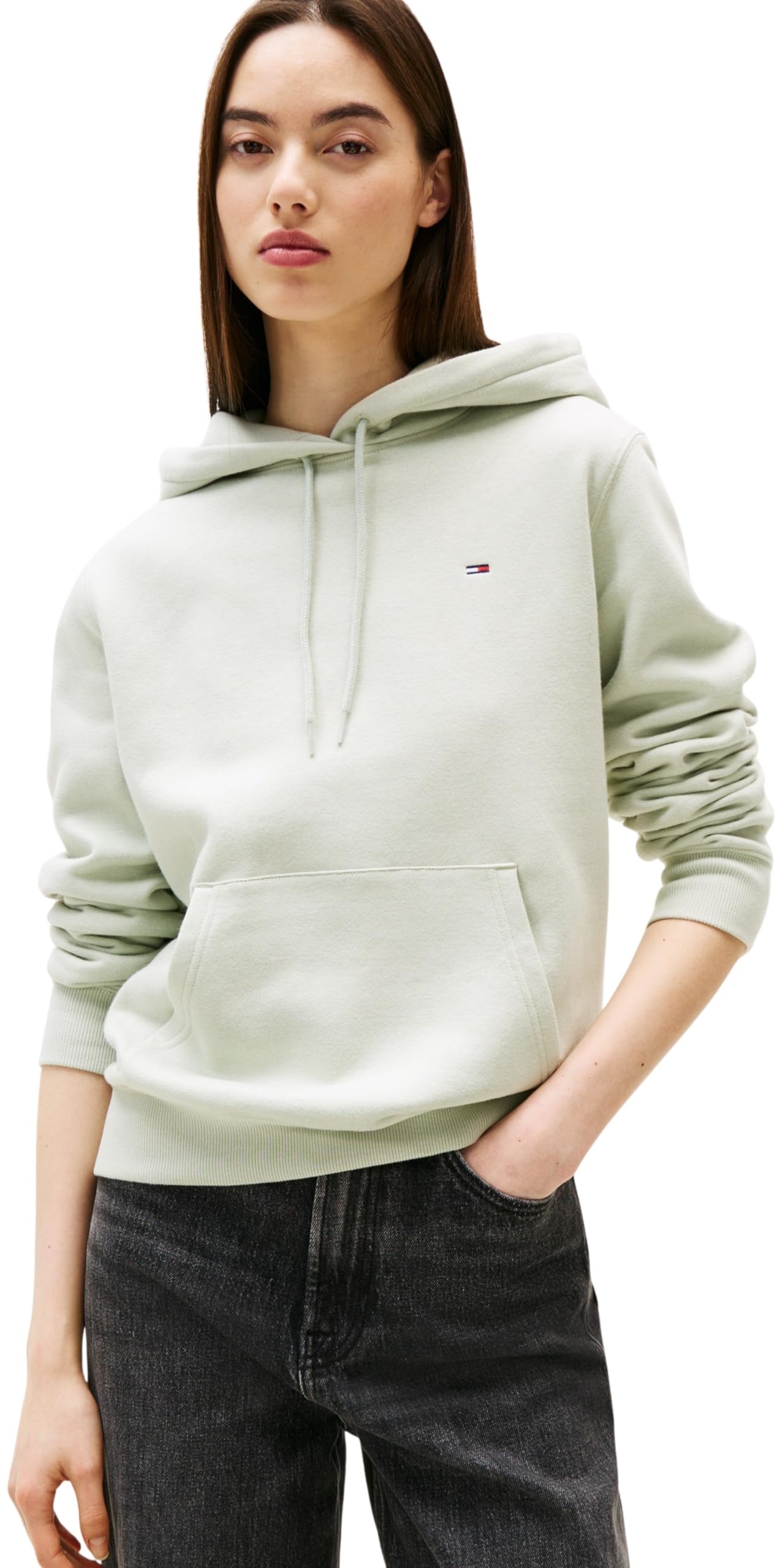 Tommy Jeans Damen Hoodie Flag Regular Fit