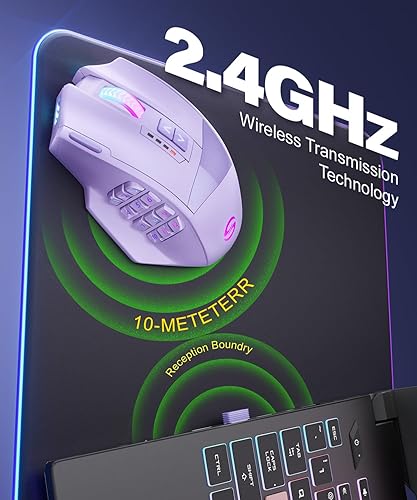 Vista 10 de Mouse de gaming (Venus), Negro