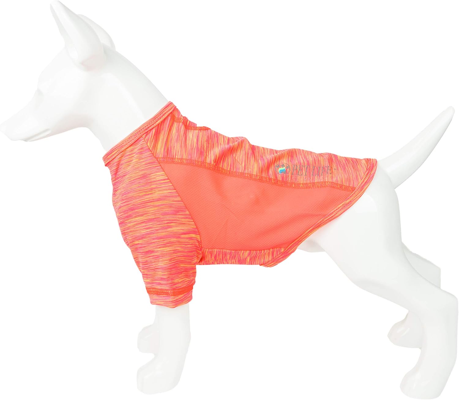 Pet Life Active Warf-Speed Heathered Ultra-Stretch and Quick Dry Reflective Sporty Performance Dog T-Shirt