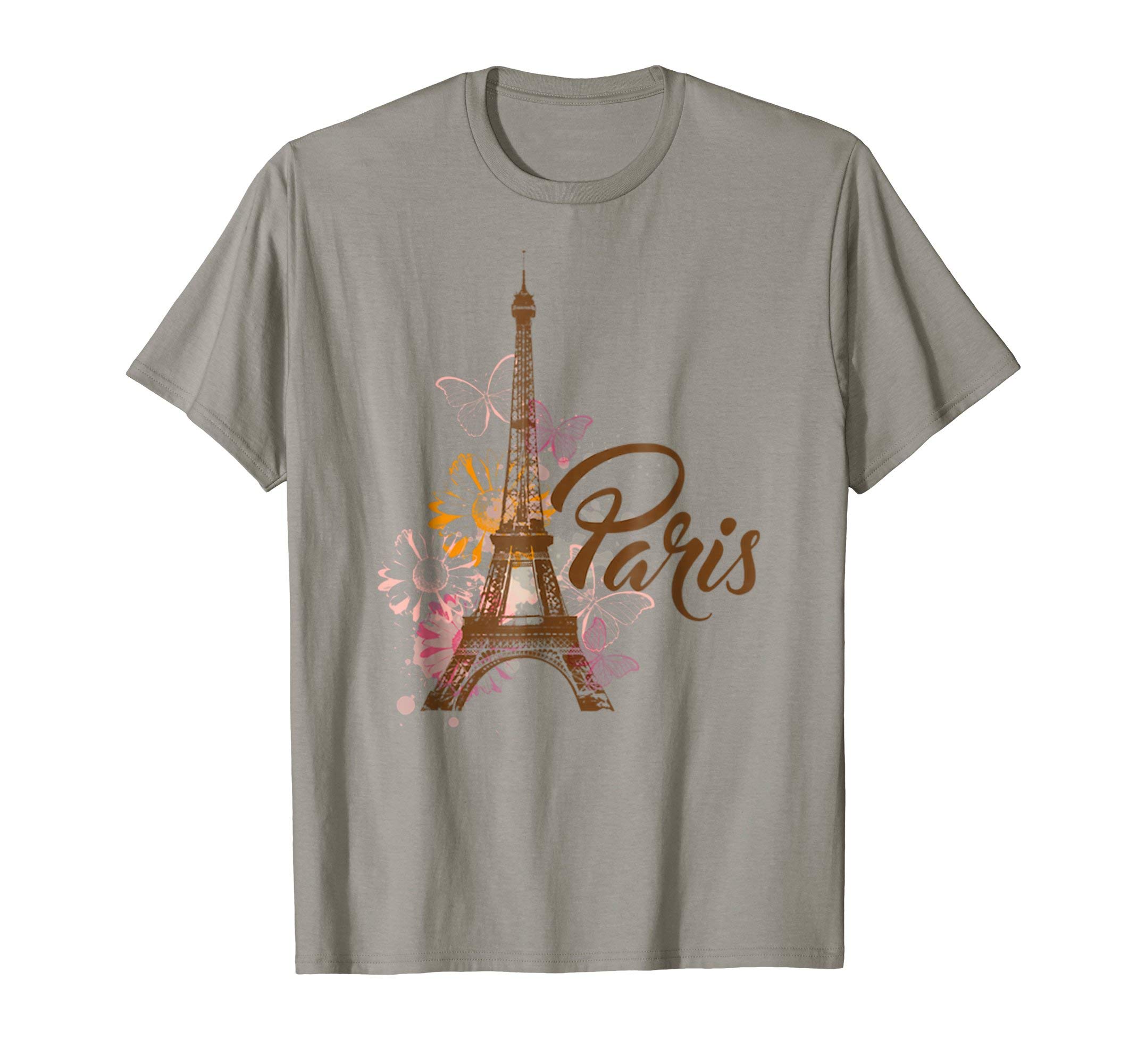 VISHTEAVintage Paris Tshirt I Love Travel Wanderlust Eiffel Tower T-ShirtOEKO-TEX STANDARD 100
