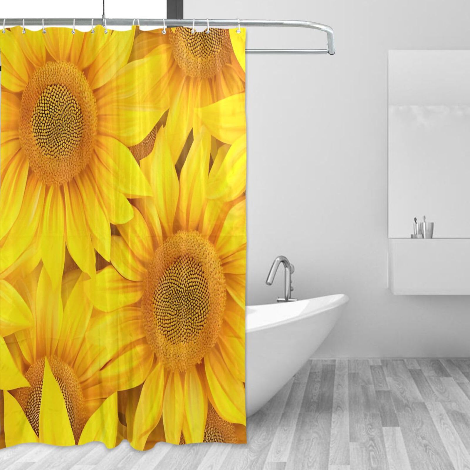 Rideau de douche en tissu de qualité supérieure résistant et lavable