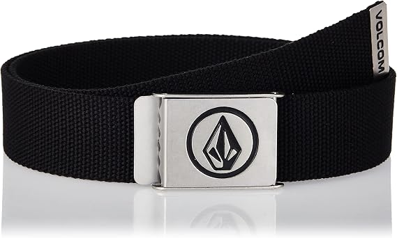 Volcom Men's Circle Web Belt, Black 