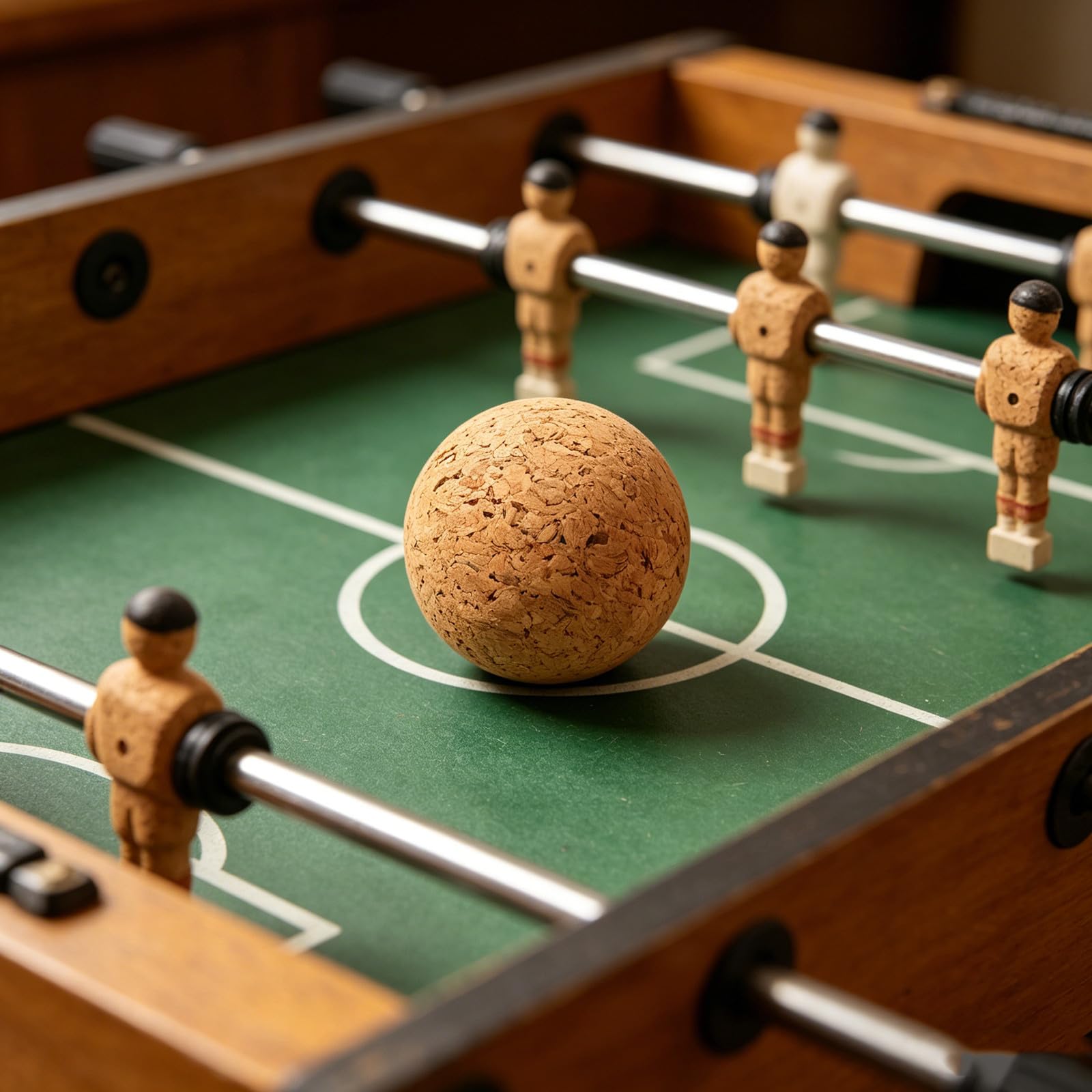 Set De 4 Bolas De Madera De 3,6 Cm Para Futbolín – Accesorios Resistentes – Compatibles Con Mesas Estándar – Ideales Para Interior, Escuela Y Partidas Casuales
