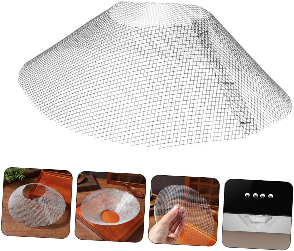SHOWERORO 15pcs Stainless Steel Range Hood Filter Screen Bowl Shape Design Easy to Clean Kitchen Vent Filter Replacement