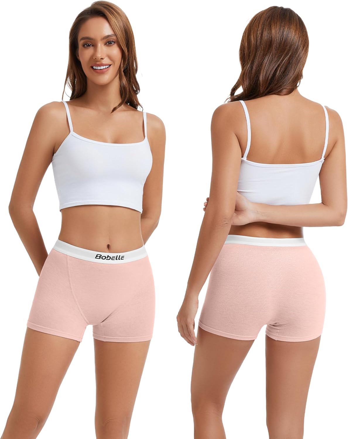 Merino Wool Boxer Briefs for Women, Soft Women's Boyshort Underwear, Moisture Wicking Boxershort Panties 3 Packs - Image 2