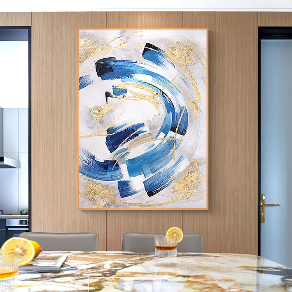 Peintures abstraites peintes à la main sur toile pour habiller un grand mur vide