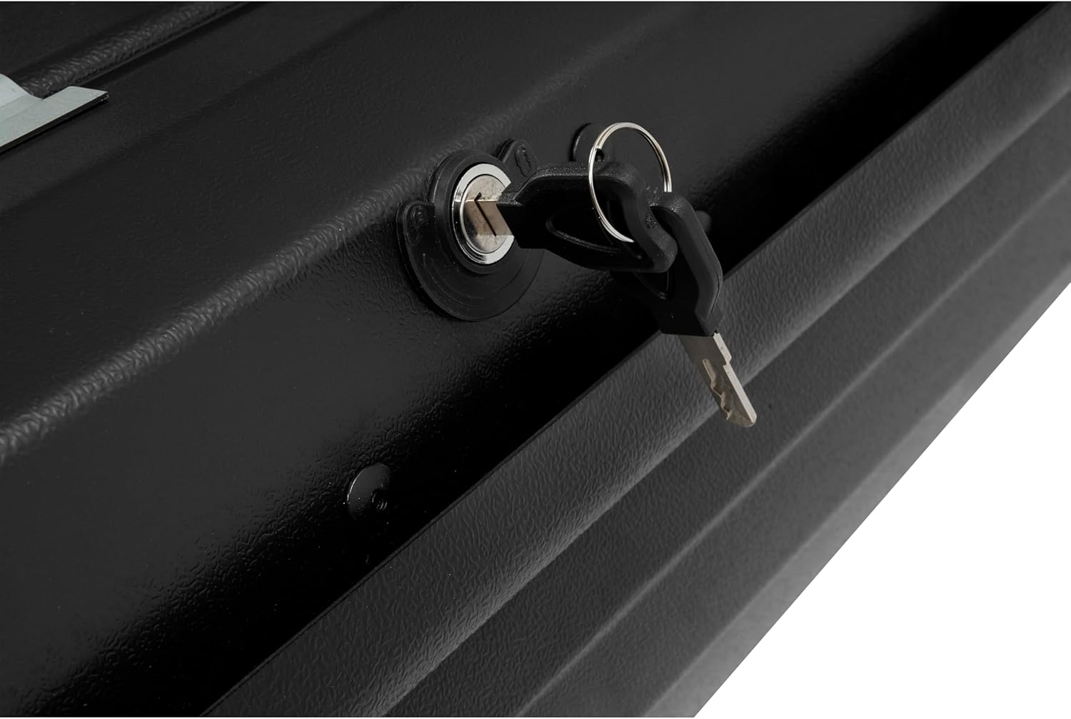 Rooftop Cargo Box Carrier Dual-Side Opening Hard Shell Roof Mount Storage Heavy Duty ABS Plastic 15 Cubic Feet Black