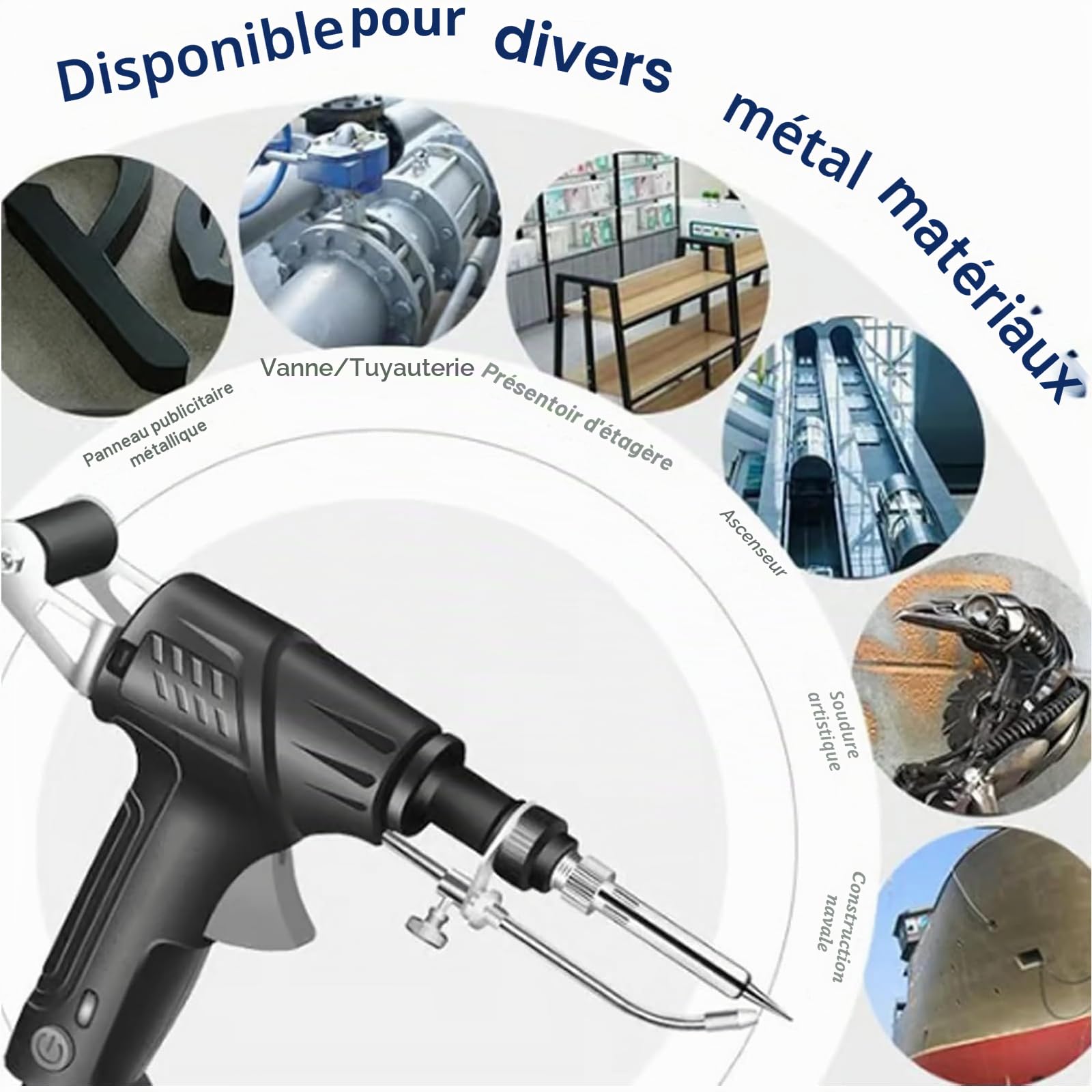 Machine à souder laser, poste de soudure portable à main pour projets métalliques et automobiles, pistolet de soudure léger pour passionnés de bricolage