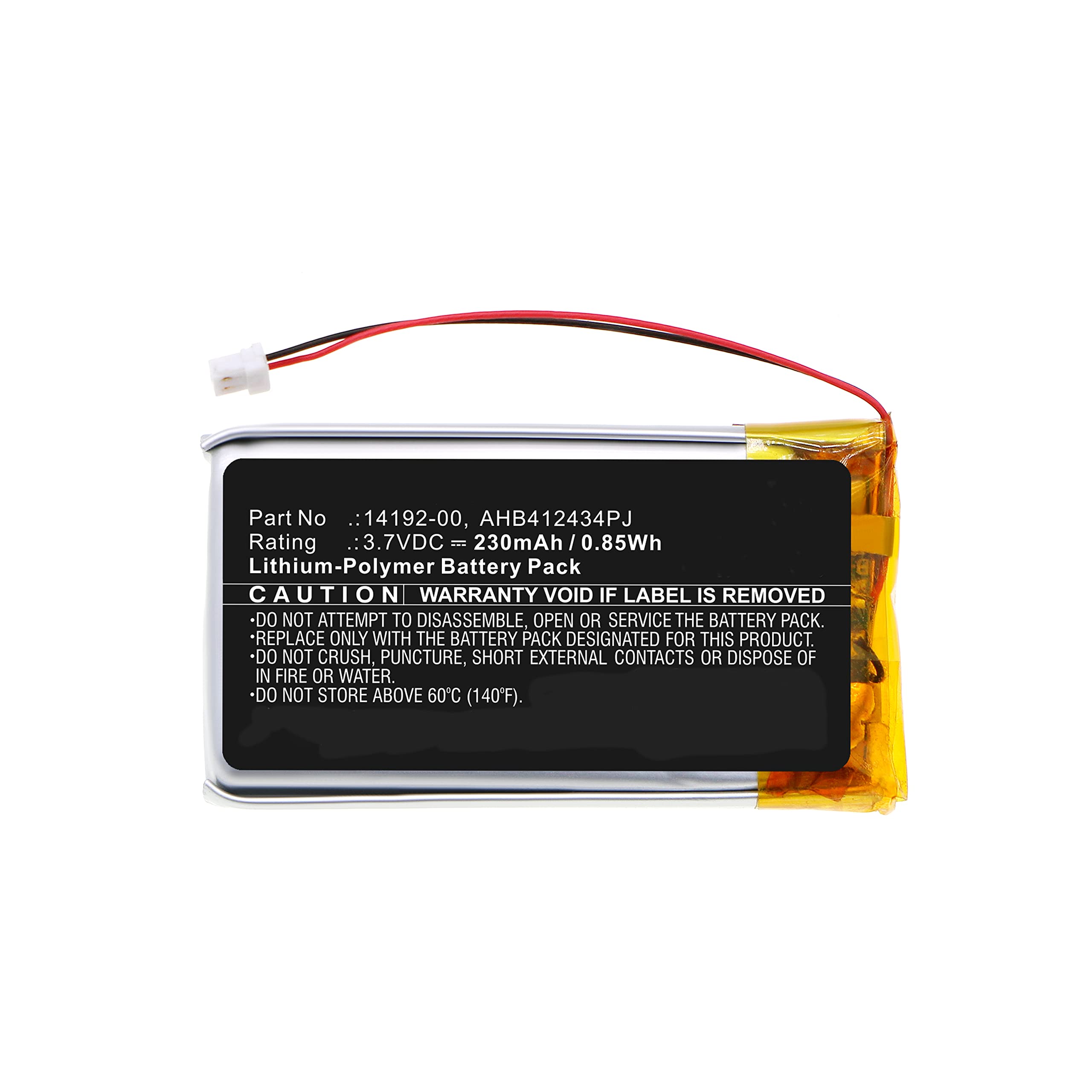 Replacement Battery for Ja/Bra AHB412434PJ 14192-00 Pro 9460 Pro 9465 Pro 9470 Pro 9450 Pro 9400 Li-Polymer/3.7V