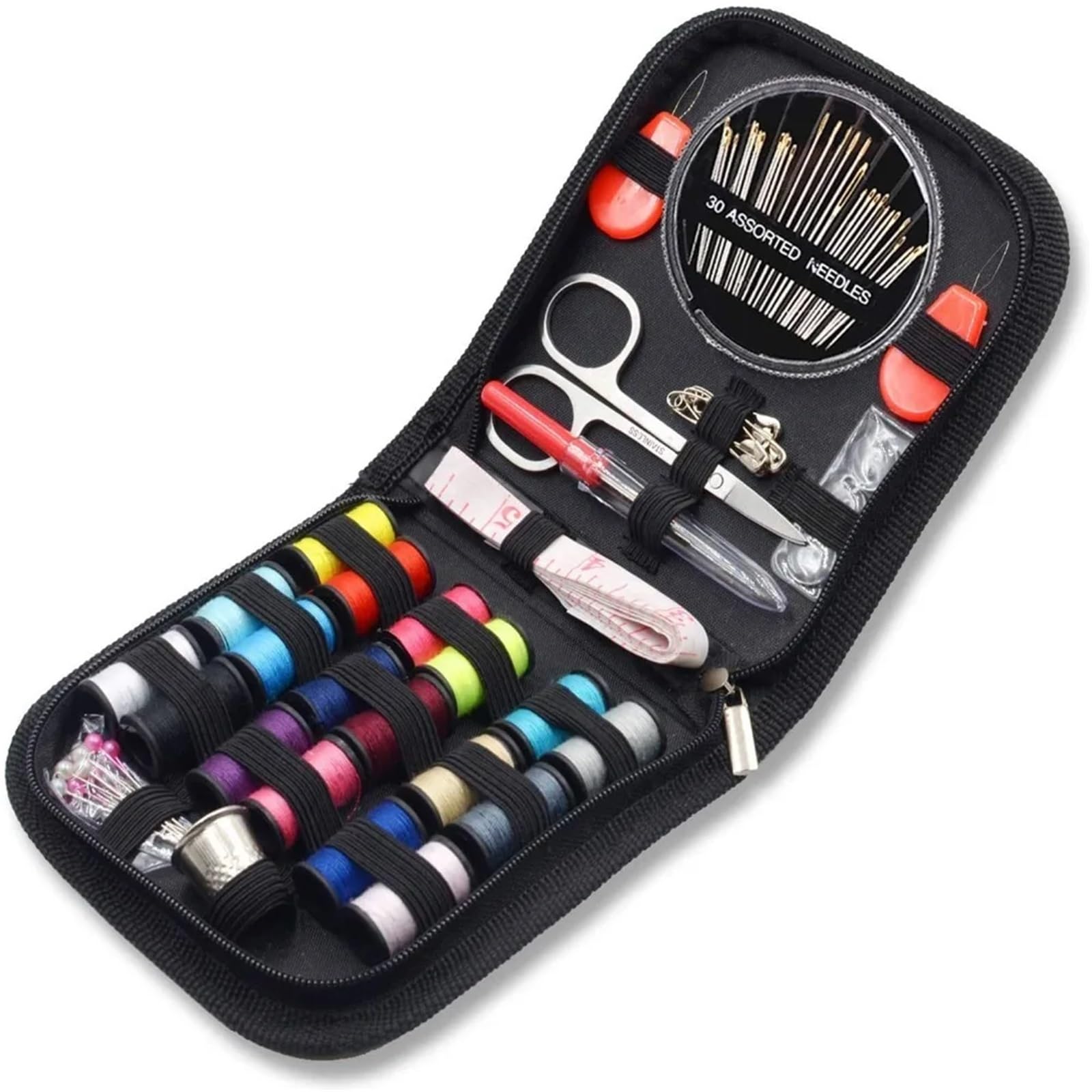 Travel Sewing Kit Household Polyester,Plastic,Metal Travel Sewing Kit Scissors Thimble Box Mending Thread Needle and Bag DIY
