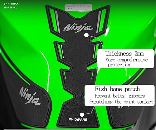 Miniatura 3 de TZMAPU Almohadilla de tanque compatible con 400, protector de tanque de motocicleta, kit de calcomanías antideslizantes para tanque de combustible,