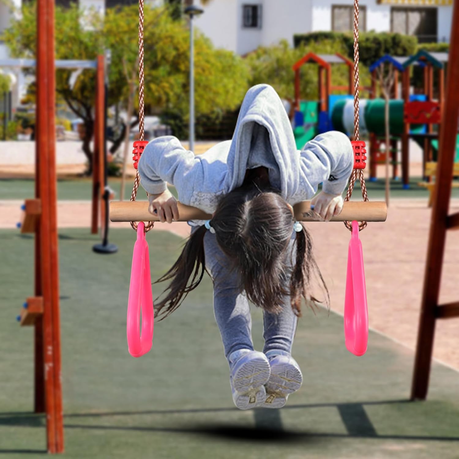 PELLOR Trapeze Bar Gym Rings -Trapeze Swing Bar for UK Ubuy