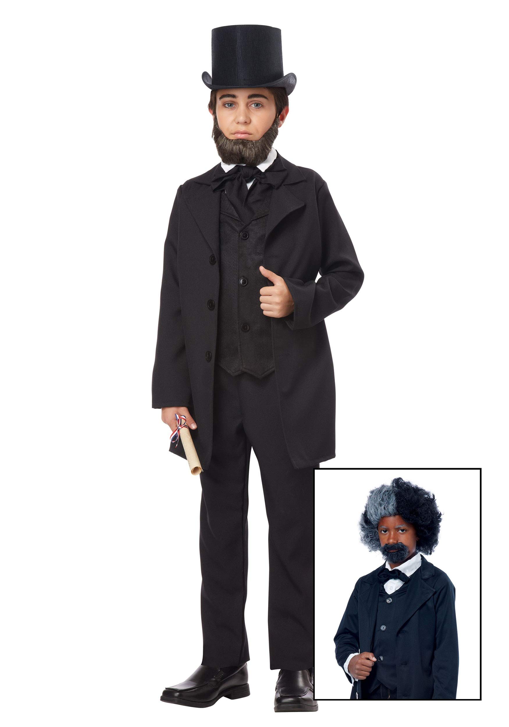 California Costumes Abraham Lincoln/Andrew Jackson Child Costume, X-Large