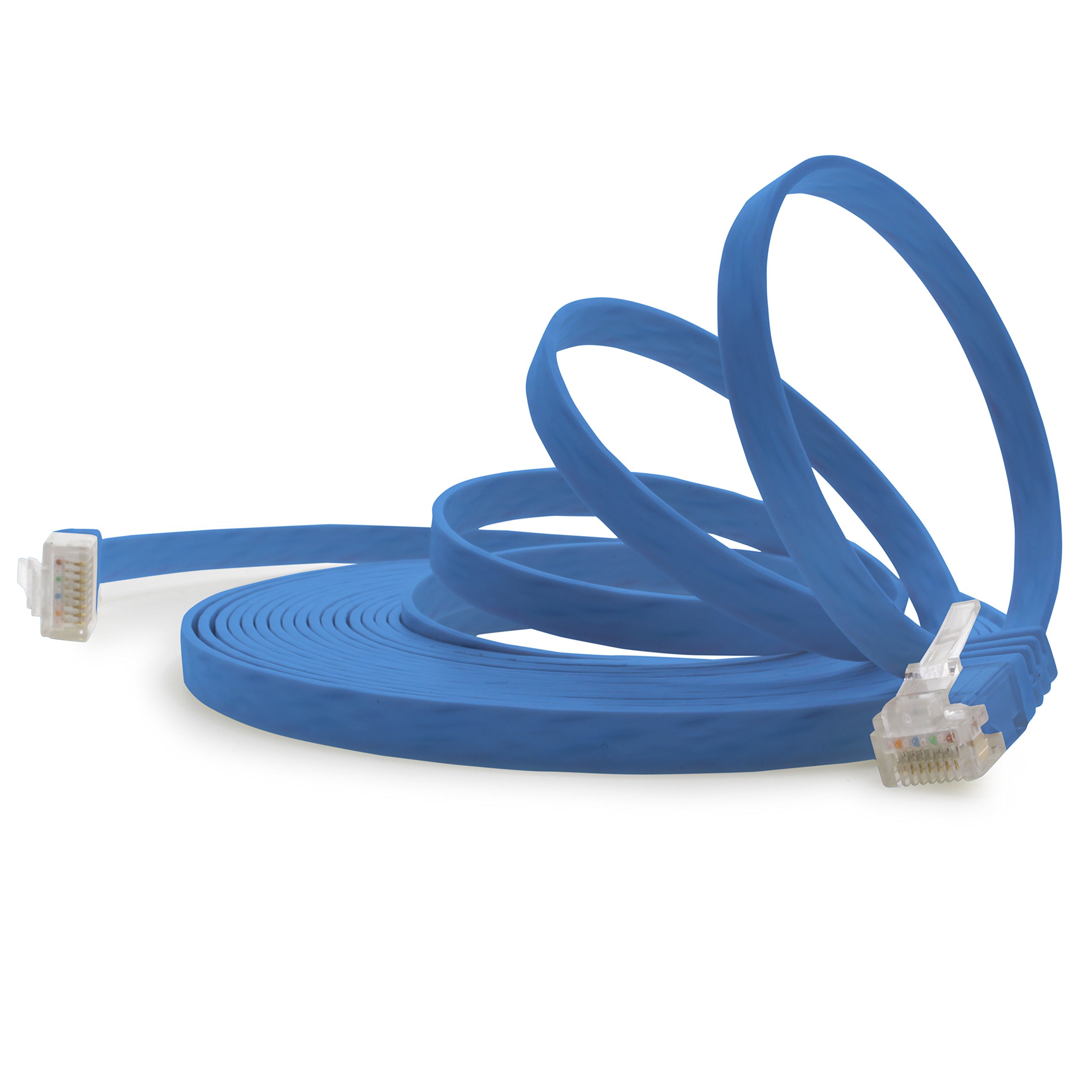 1aTTack.de Cable de red plano cat. 6, ultraplano, cat. 6, 10 m, color marrón, 1000 Mbit/s, Gigabit LAN (RJ45) — view 34