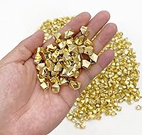 Vista 2 de Cubitos de hielo triturados falsos, rellenos de jarrón, 650 cubos de hielo artificiales reutilizables dorados para decoración de bodas