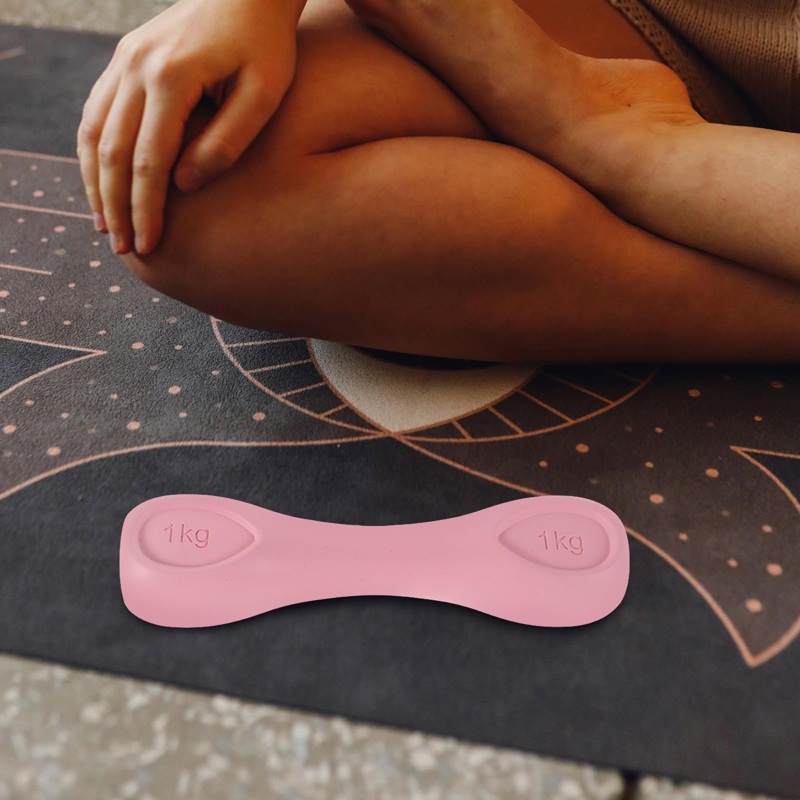 2 Piezas Mancuernas de Hierro Fundido Rosa para Mujer | Diseño Ligero, Agarre Cómodo Antideslizante, para Fuerza y Tonificación Muscular, Uso Doméstico