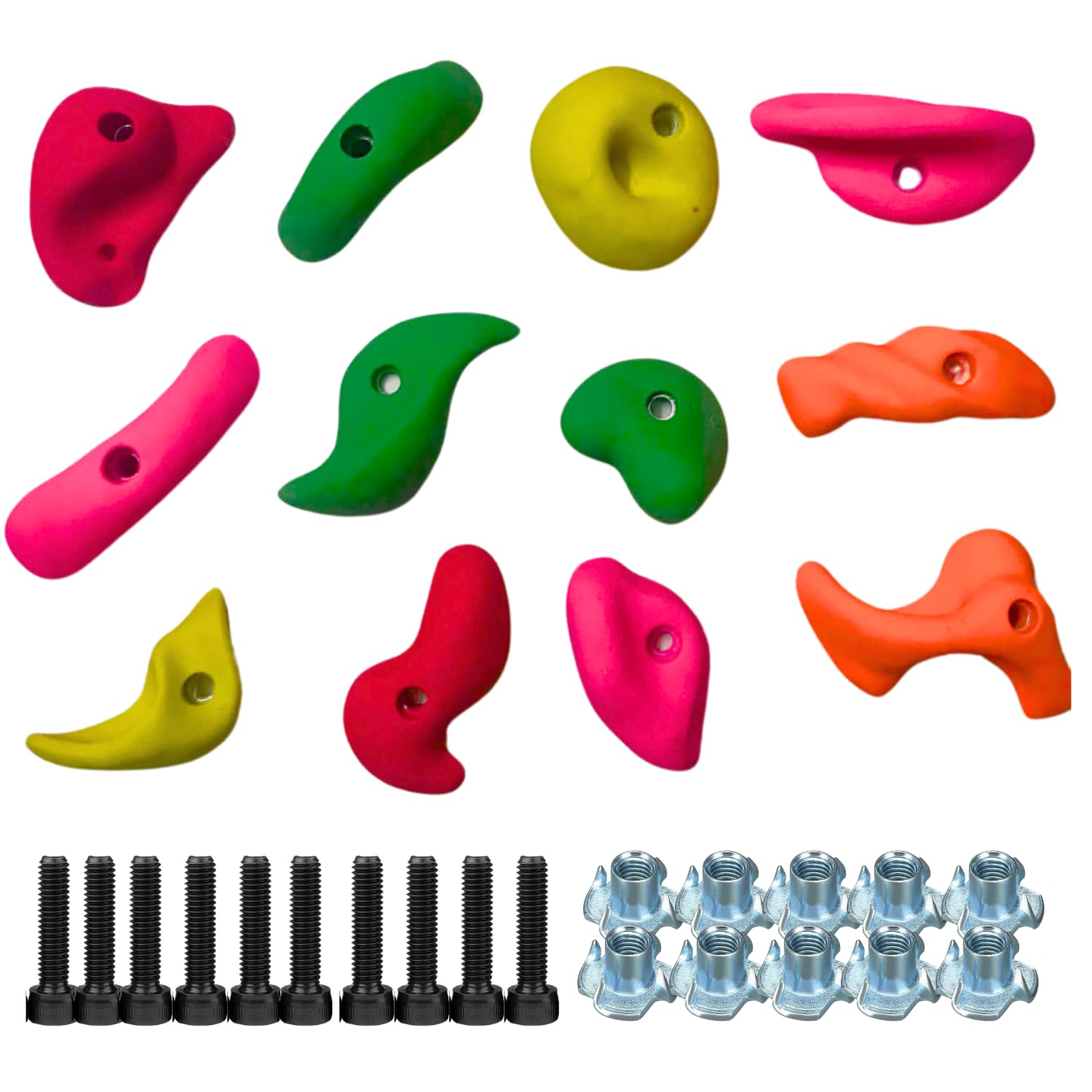 White Tech Rock Climbing Holds (12 Pack) Big Size for Kids, Adult Rock Wall Holds Climbing Rock Wall Grips for Indoor and Outdoor Playground Play Set (B0CG3V9JZC) Amazon Price History, Amazon Price Tracker