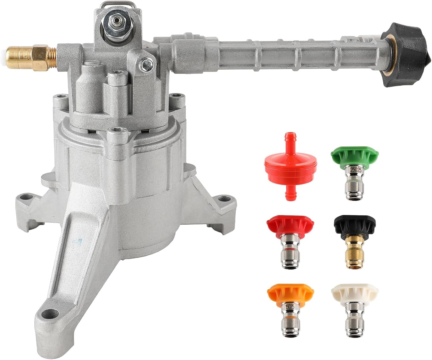 Carbhub 7/8" Shaft Vertical Pressure Washer Pump Compatible with TroyBilt Craftsman Karcher Generac Compatible with SRMW 22G26-EZ 2600-3000 2.2 2.5 GPM 2.2G24 PSI Compatible with Most 4-7 HP Engines