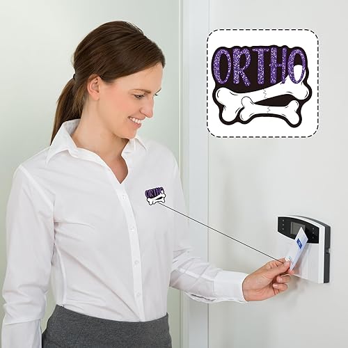 Miniatura 6 de Ortho - Carrete retráctil con clip de identificación, tarjeta de identificación, regalo para enfermeras, médicos, oficina, radiología, radiología,