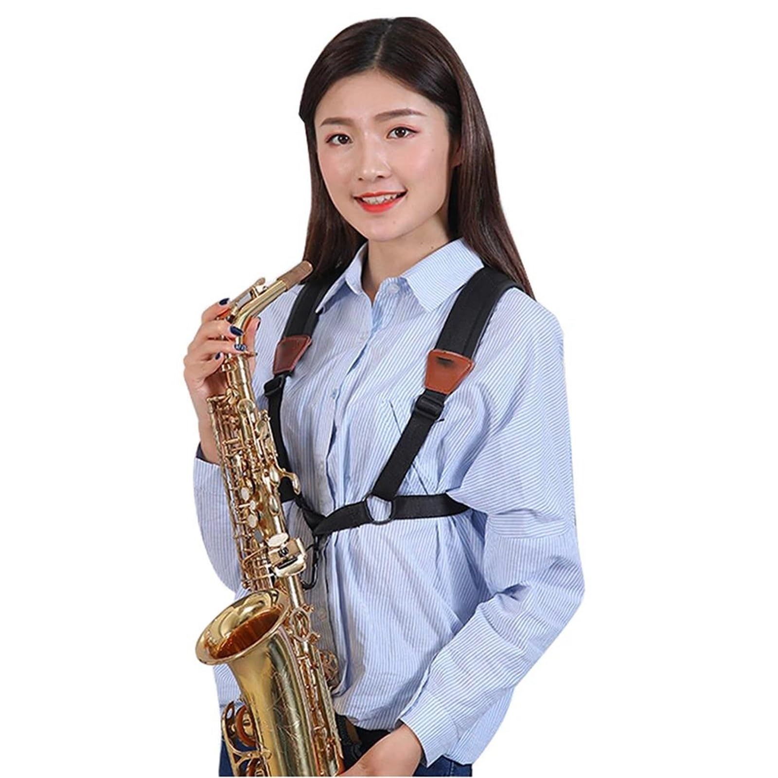 Einstellbare Saxophon Gurt Erwachsene Schulter Gurt Gürtel Sax Teile Zubehör Saxophonteile(S)
