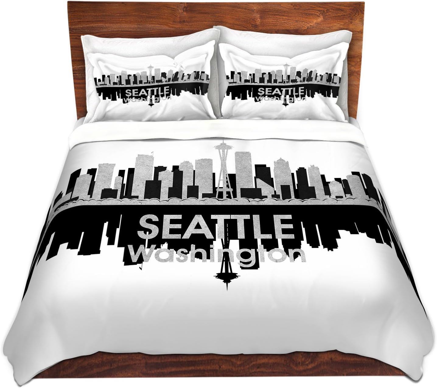 Dia Noche DVTW-AngelinaVickCityIVSeattleWA6 Duvet Cover Brushed Twill, Twin Sham Set