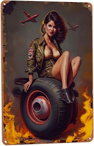 Póster decorativo de metal vintage, letreros de lata hippie retro para arte de pared, decoración bohemia y divertida de hombre o barra de café 8 x