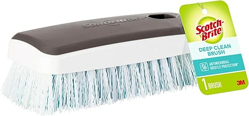 Scotch-Brite Cepillo de limpieza profunda, para suelos y paredes de azulejos, puertas de ducha, bañeras y más