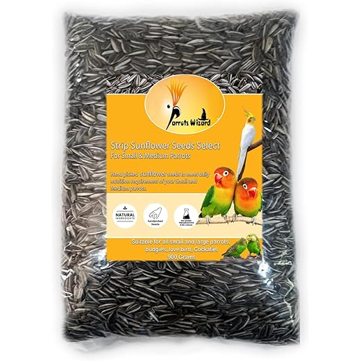 Parrots Wizard Bird Food Sunflower Seeds 900 G