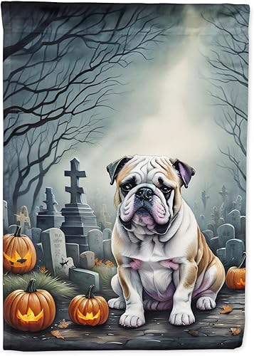 Miniatura 226 de Caroline's Treasures DAC2011GF - Bandera decorativa para jardín de Halloween con diseño de beagle para jardín, jardín, jardín, jardín, multicolor