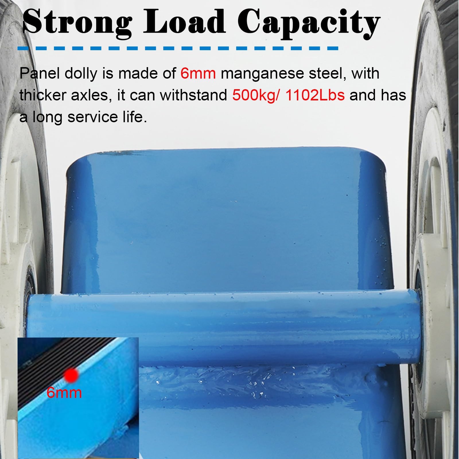 Carrello porta pannelli Camion di movimentazione del pannello della porta con morsetto regolabile, Carrello portante in compensato per granito/vetro/materasso, Capacità di carico di 500 kg, Carrello p