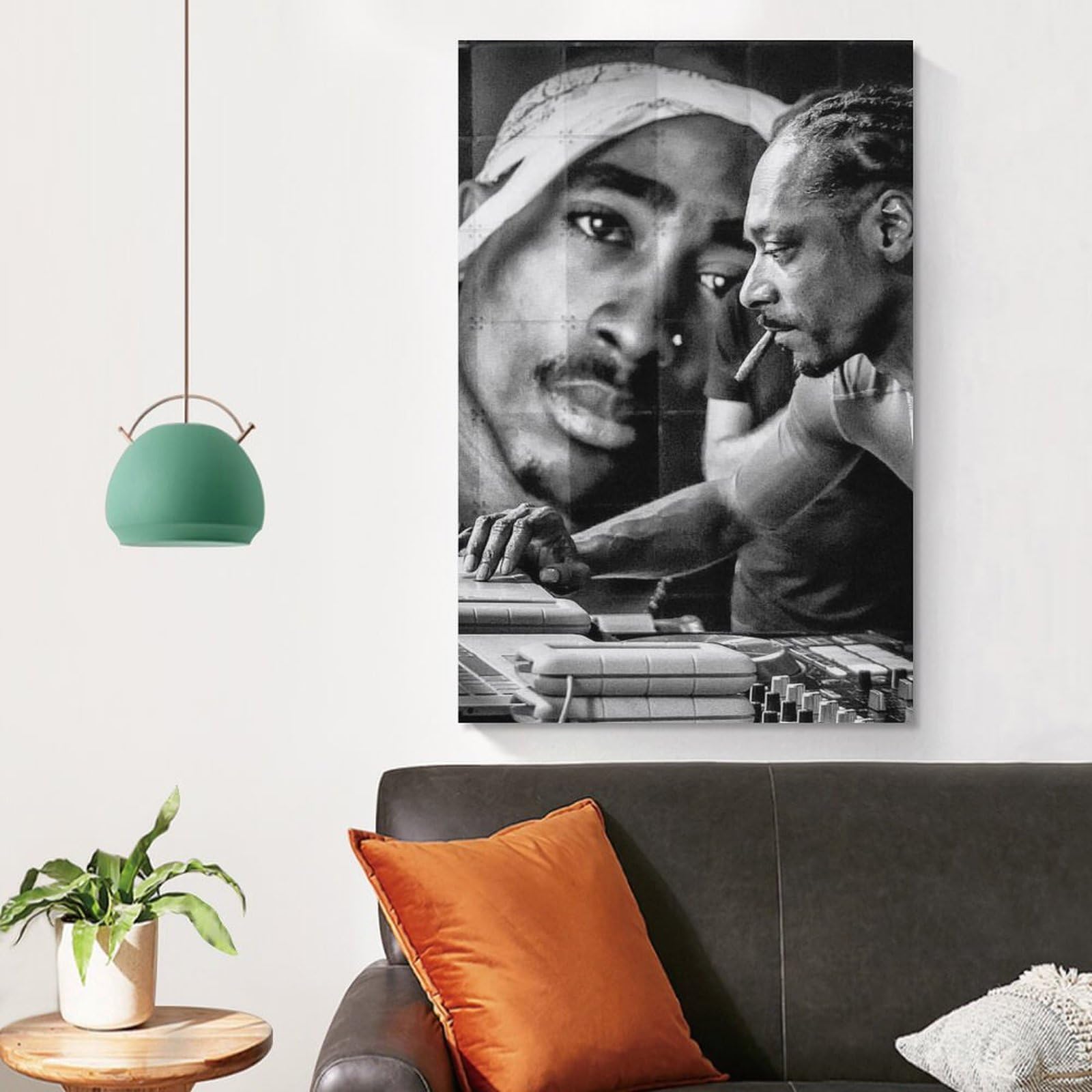 Poster su tela, motivo: cantante rap hip hop all star, stampa artistica da parete, poster decorativo moderno per la famiglia, 60 x 90 cm