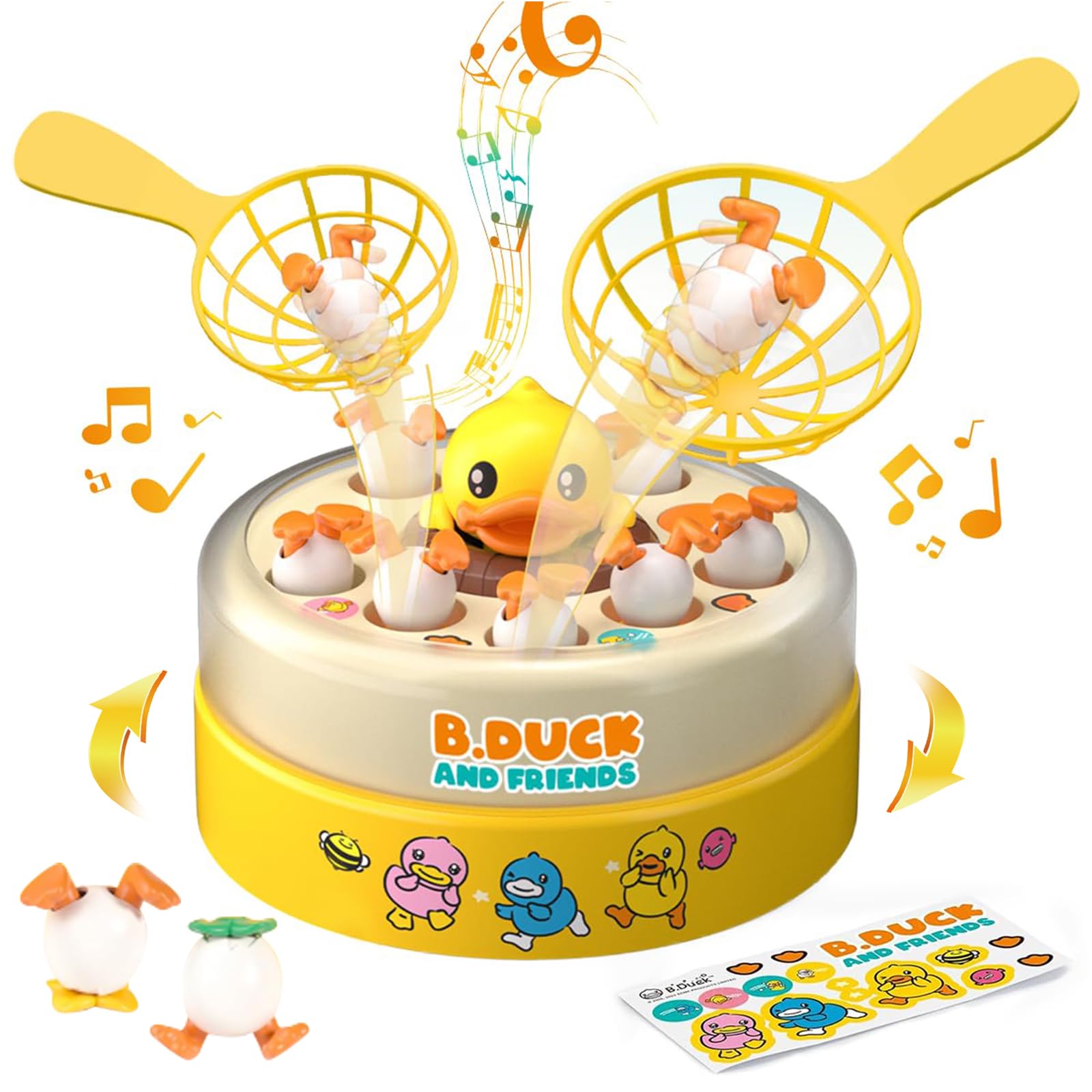 BDUCK+ Baby Board Games for Kids, Toddler Toys Bounce and Catch Duck Games for Kids 4-8, 1-2 Players Interactive Toy for Boys Girls, Christmas Halloween Party Birthday Gifts for Age 3 & Up