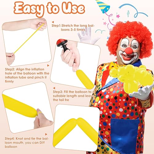 Miniatura 10 de 100 globos largos de 260 globos arcoíris para guirnalda de globos, engrosamiento, látex delgado, torcido, animales, modelado, Navidad, cumpleaños,