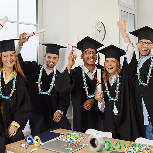 Miniatura 4 de Glenmal Kit de fabricación de caramelos de graduación Lei bolsas de plástico para fiesta, incluye tubo de polietileno de 2 pulgadas x 110 yardas, 3