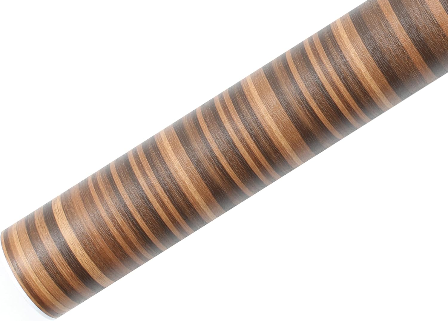ROSEROSA Peel and Stick Stripe Faux Wood Architectural Film Self-Adhesive Vinyl Film Wallpaper Door Wrap Counter Top Border Mirror Molding Trim SPG552