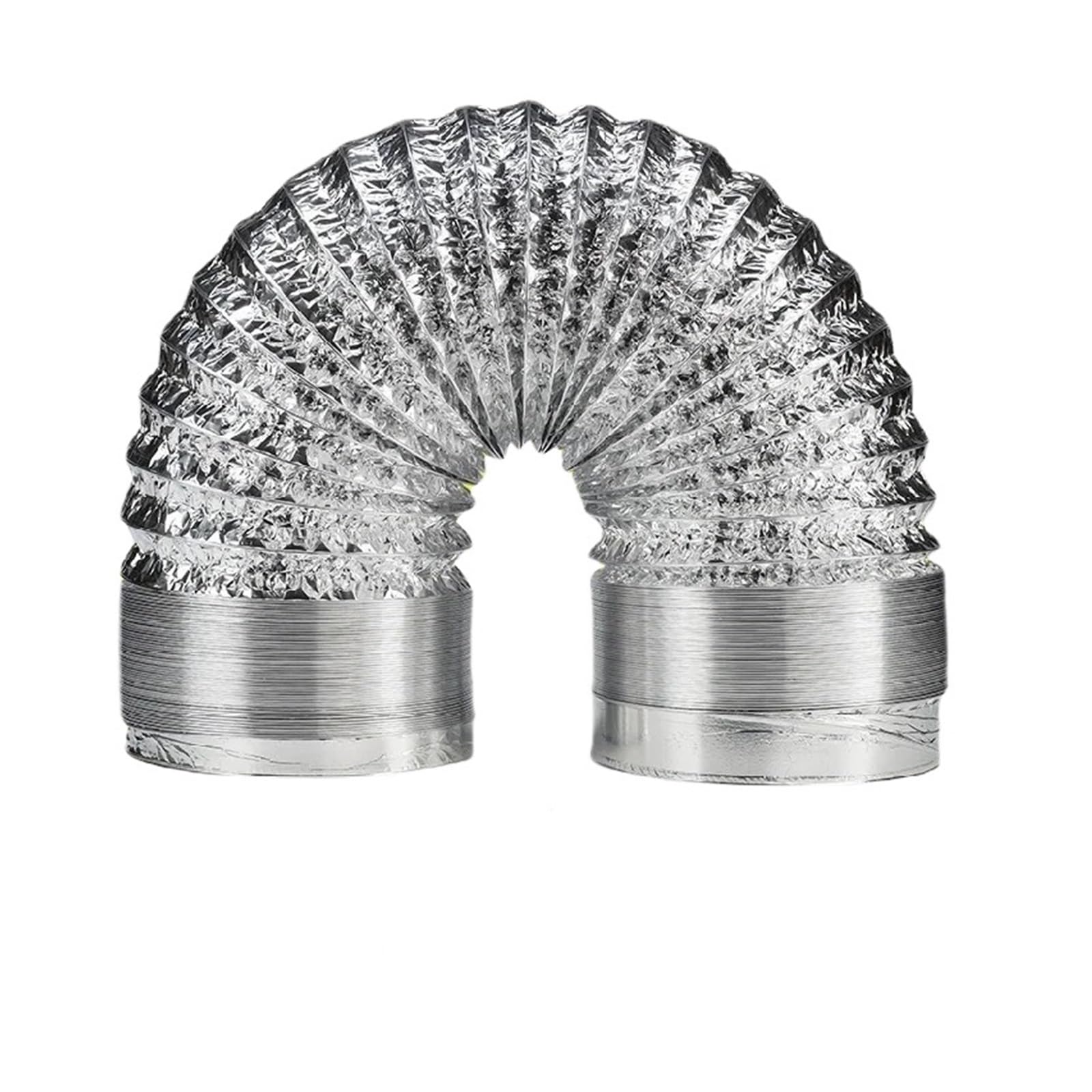 Tubo de ventilación flexible de doble capa de aluminio resistente al calor de cocina