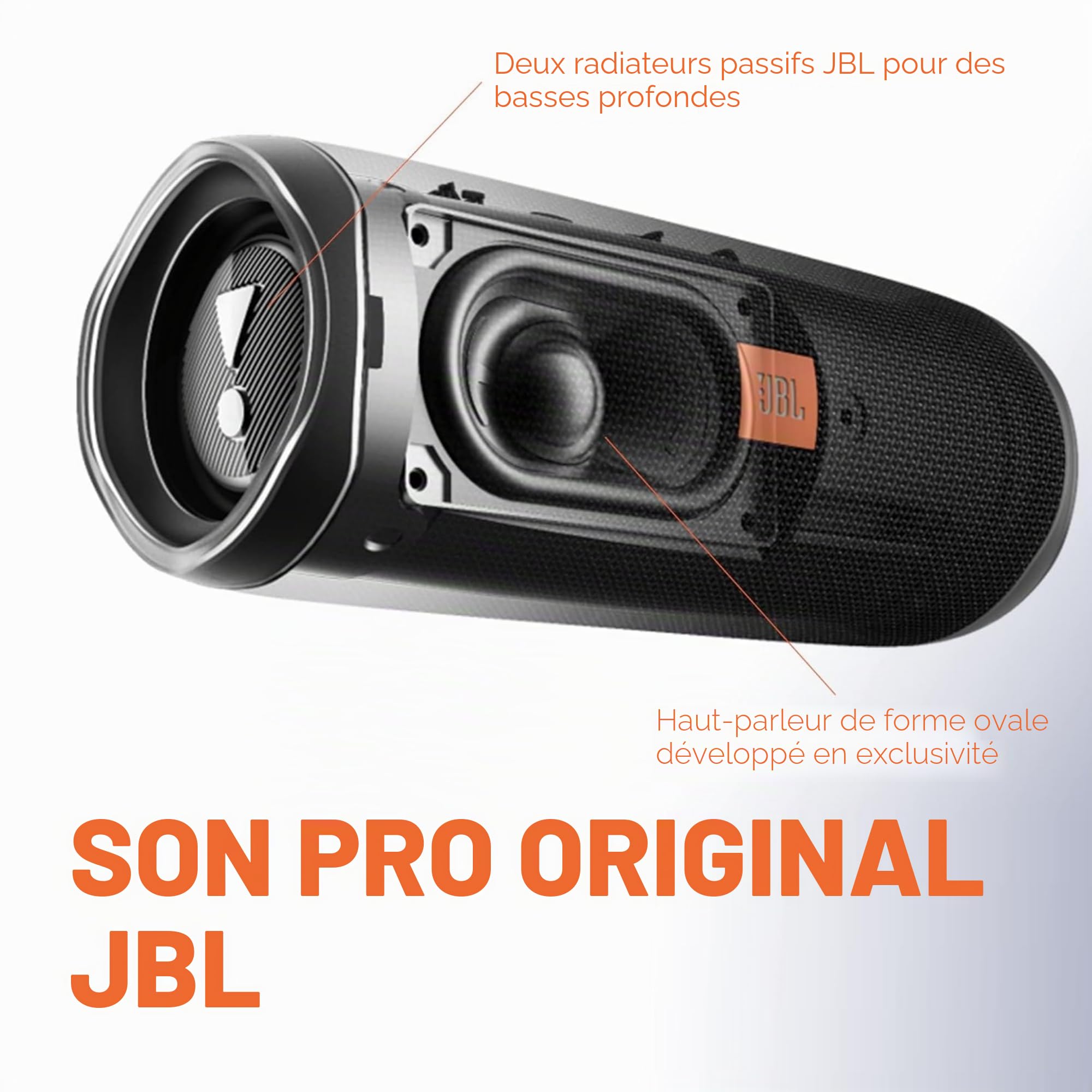 Haut-parleurs Bluetooth Portables JBL FLIP5BLK 4800 mAh 20W Noir 20 W